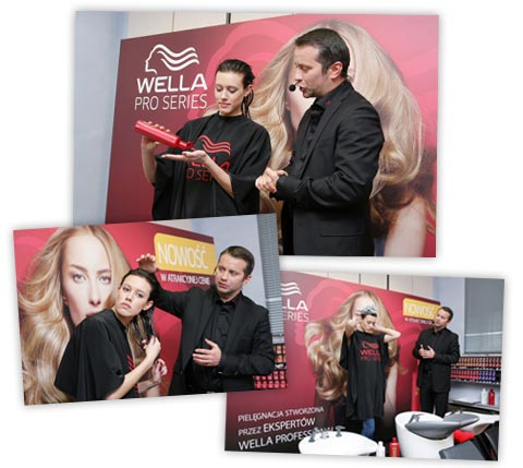mycie włosów Welle Pro Series