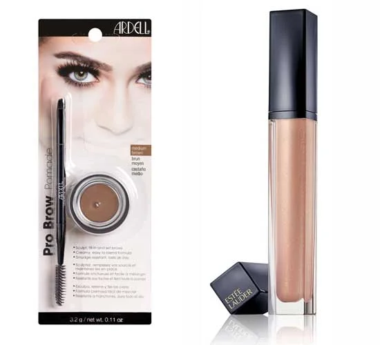 Ardell Pomada do brwi, 39,99 zł;Modelujący błyszczyk i lakier to ust Pure Color Envy, 115 zł