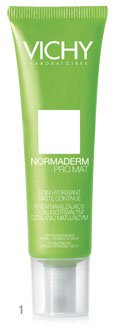1. Krem nawilżający Normaderm Pro Mat o przedłużonym działaniu matującym (Vichy, 30 ml, ok. 60 zł)