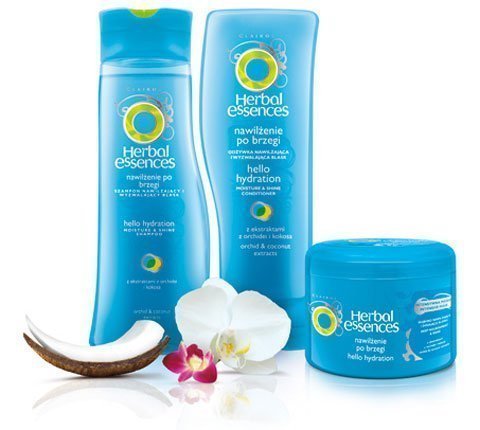 Szampon Nawilżenie po Brzegi (250 ml, 8,49 zł)  Odżywka Nawilżenie po Brzegi (250 ml, 8,49 zł)  Intensywna maska Nawilżenie po Brzegi (200 ml, 14,99 zł)