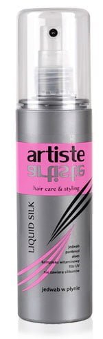 Jedwab w płynie z filtrem UV i kompleksem witaminowym (Artiste Hair Care & Styling, 150 ml, 4,99 zł, w Drogeriach Natura)