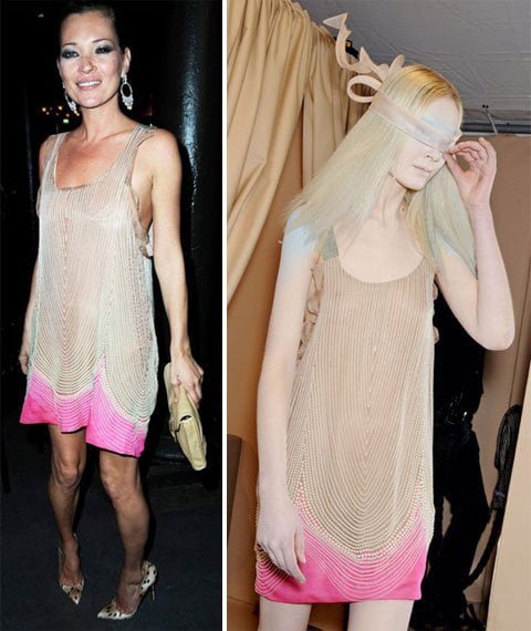 Kate Moss w sukience Louisa Vuittona