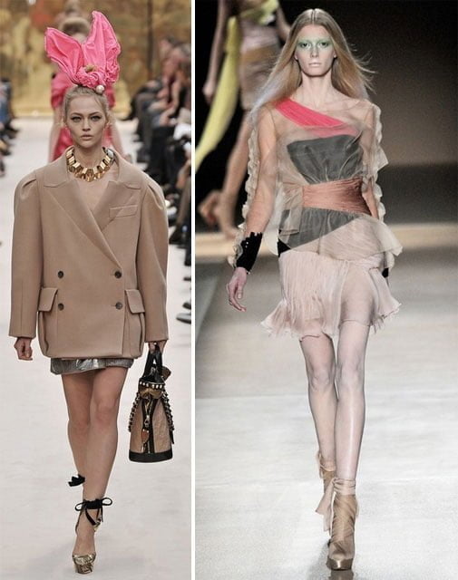 projekt: Louis Vuitton, jesień 2010; Valentino Couture wiosna/lato 2010