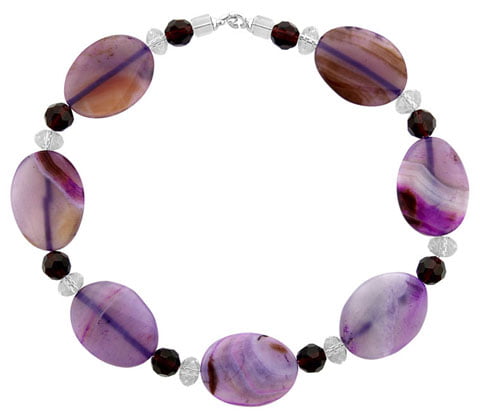 naszyjnik z agatami z kolekcji „Orient”