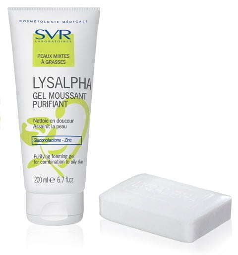 żel myjący, kostka Lysalpha SVR