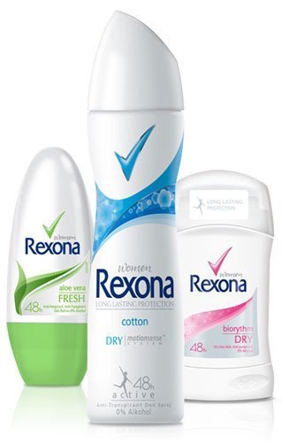Antyperspiranty Rexona