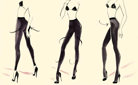 Calzedonia, modelujące rajstopy, modelujące legginsy