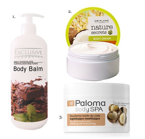 słodkie balsamy do ciała