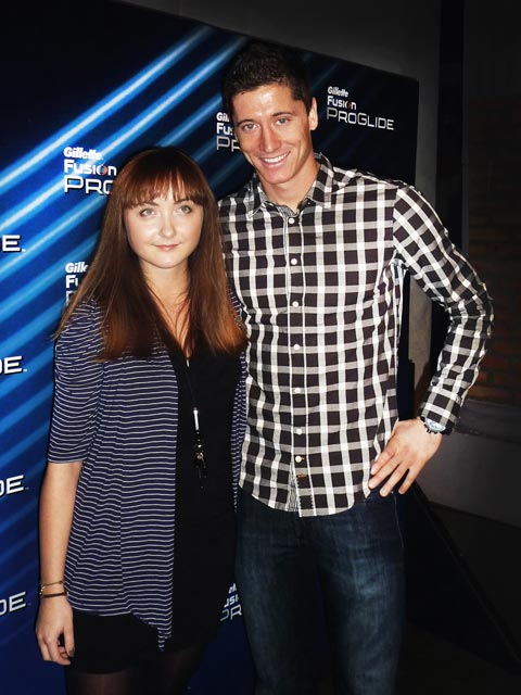 Kasia Kosieradzka z iBeauty.pl oraz Robert Lewandowski