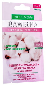 Bielenda Bawełna, kosmetyki do cery suchej i wrażliwej, krem Bawełna, peeling, maseczka