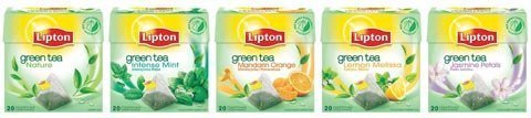 zielone herbaty Lipton