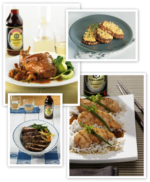 potrawy z sosem Kikkoman