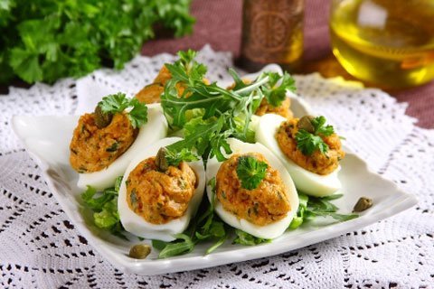 faszerowane jajka