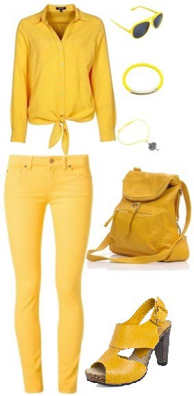 żółte ubrania, trendy w modzie, moda trendy, trendy na lato