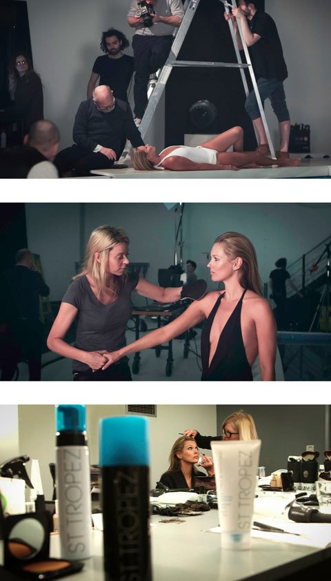 Kate Moss St Tropez backstage