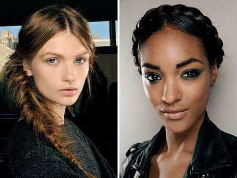 młodzieżowe fryzury, warkocze