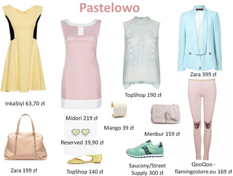 stylizacja na imprezę pastelowa