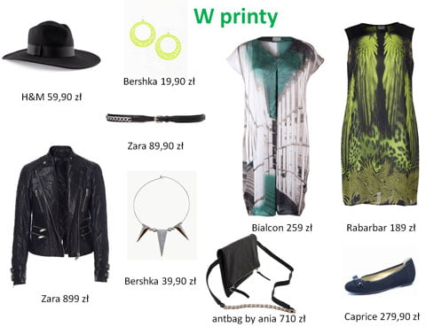 stylizacja na imprezę printy