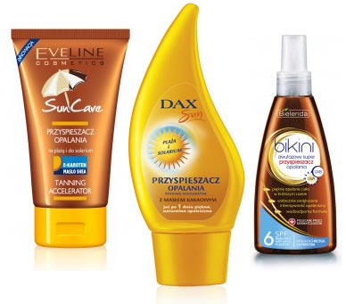 przyspieszacz opalania, Eveline, Dax Sun, Bielenda