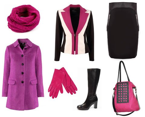 kolorowa stylizacja zimowa