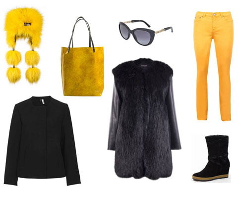 kolorowa stylizacja zimowa