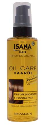 olejek do włosów Isana, olejek arganowy
