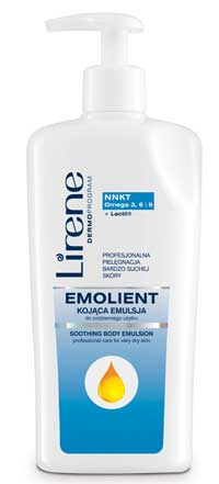 emolienty, pielęgnacja suchej skóry, kosmetyki Lirene, Lirene Emolient
