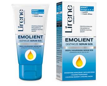 emolienty, pielęgnacja suchej skóry, kosmetyki Lirene, Lirene Emolient