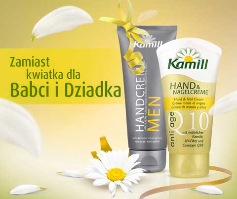 kremy do rąk Kamill, prezenty na dzień babci i dziadka