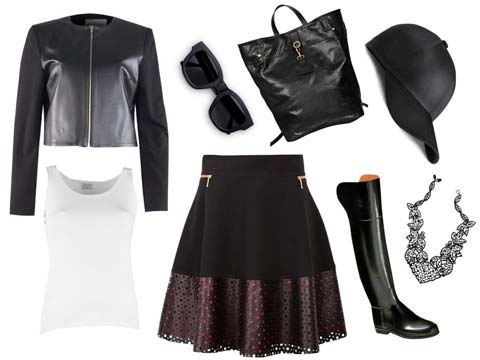 koronki, modne stylizacje