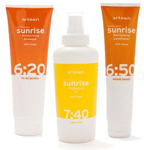 Artego sunrise, ochrona włosów przed UV