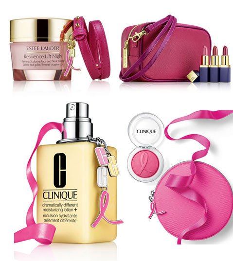 Estee Lauder, różowa wstążeczka