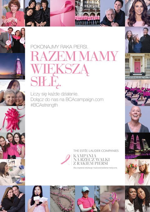 Estee Lauder, różowa wstążeczka