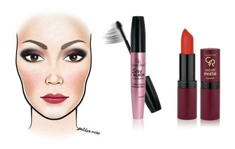 makijaż na walentynki, makijaż Golden Rose