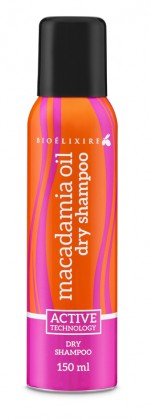 Bioelixire, suchy szampon Macadamia oil+collagen, ok. 20zł/150ml