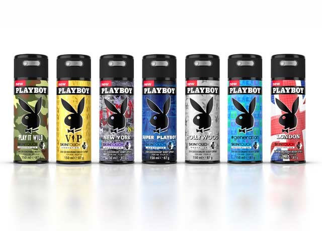 Linia męskich dezodorantów Playboy Skintouch