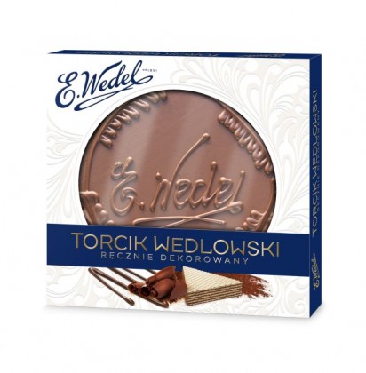 Torcik Wedlowski z dedykowanymi, ręcznie wykonanymi wzorami.